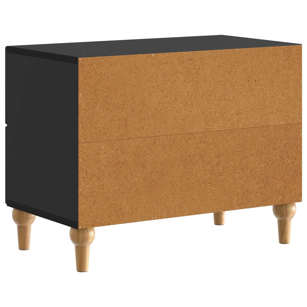 Armadio da Notte Nero 62 x 34,5 x 48 cm Legno ingegnerizzato