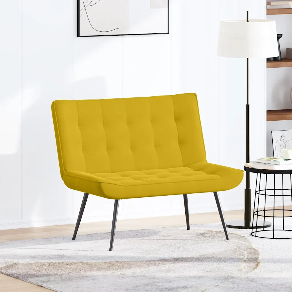 Panca Gialla 110x74x84 cm in Velluto CFW4668288