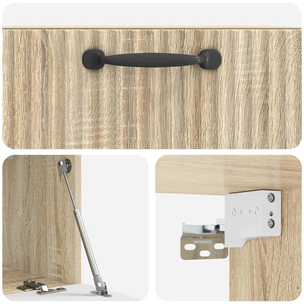 Mobile Porta TV da Muro Rovere Sonoma 59,5 x 31 x 30 cm