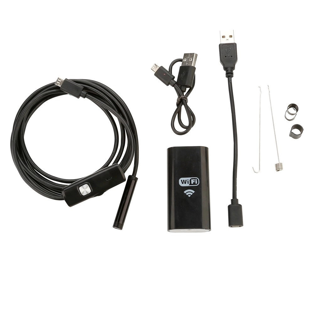 Trade Shop - Telecamera Endoscopica Per Ispezione Wifi Per Smartphone 6 Led Mt Ip67 -    -5 Mt   -