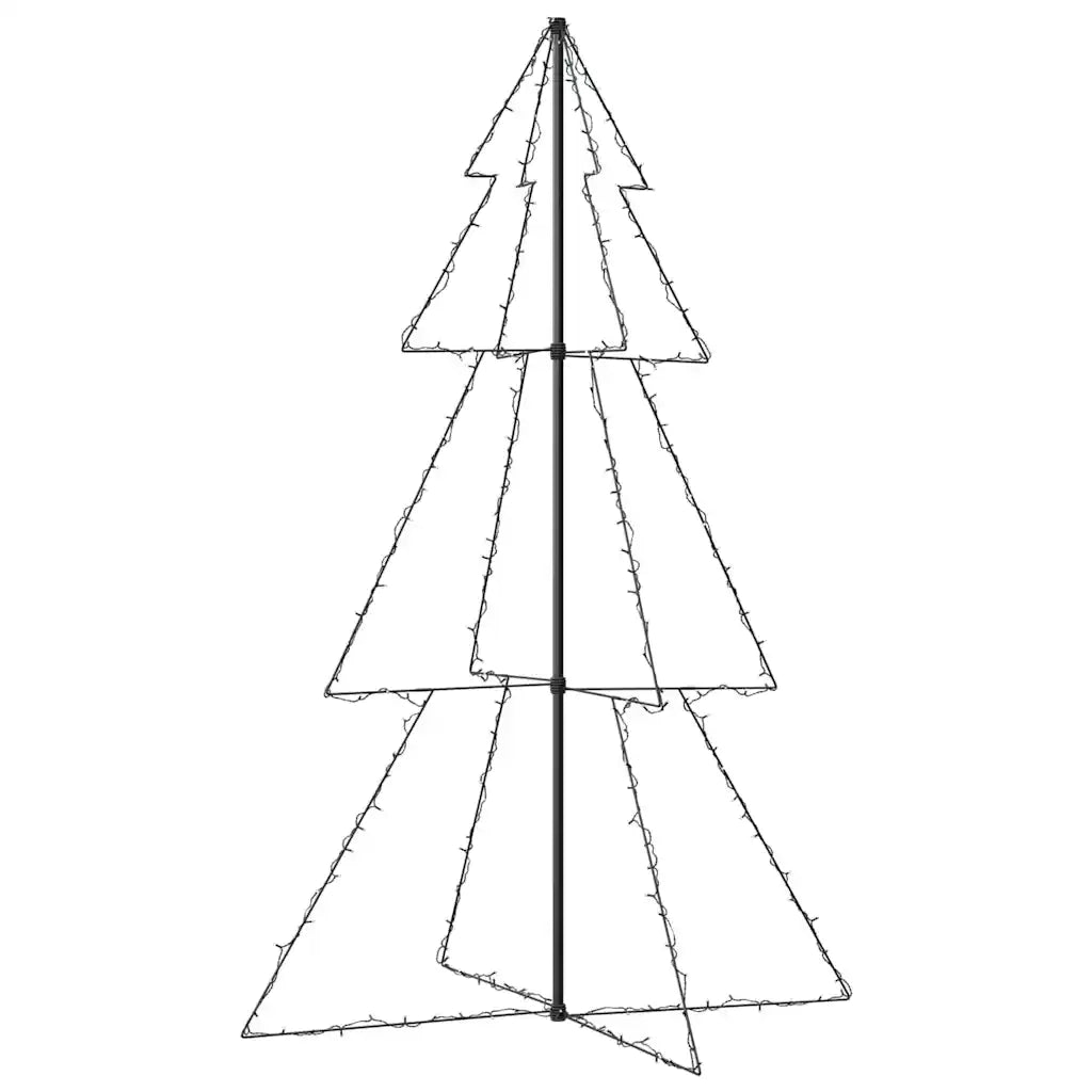 Albero di Natale a Cono 240 LED per Interni Esterni 118x180 cm 328583