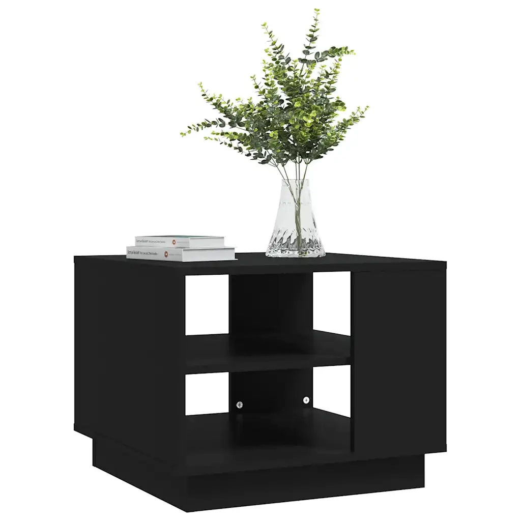 Tavolino da salotto | Tavolino da caff¨¨ | Tavolino da Soggiorno Nero 55x55x43 cm in Truciolato