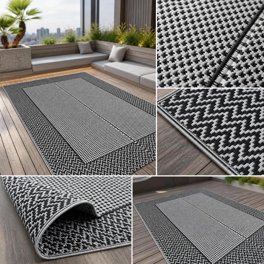 Outdoor Carpet ARAKIL Gray 190x290 Cm PP