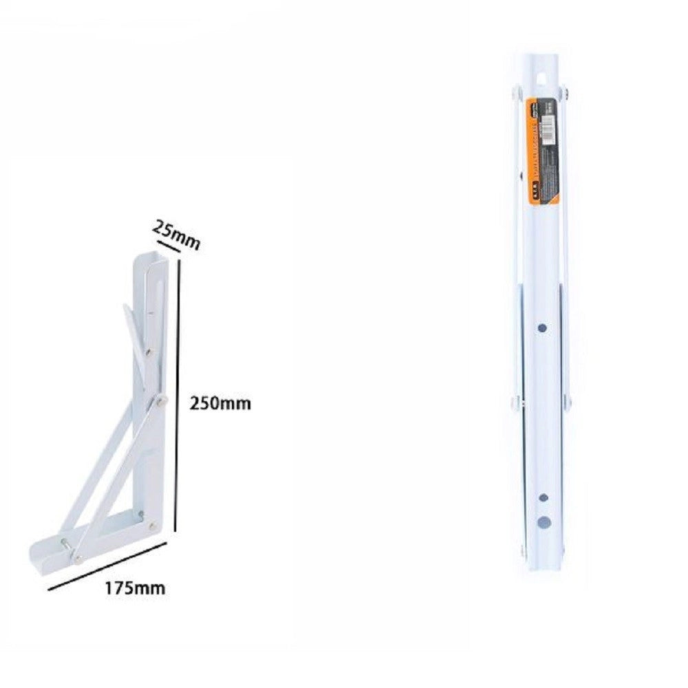 Trade Shop - Reggimensola Supporto Staffa Metallo Pieghevole Regolabile 25x17.5x2.5 Cm 07918 -
