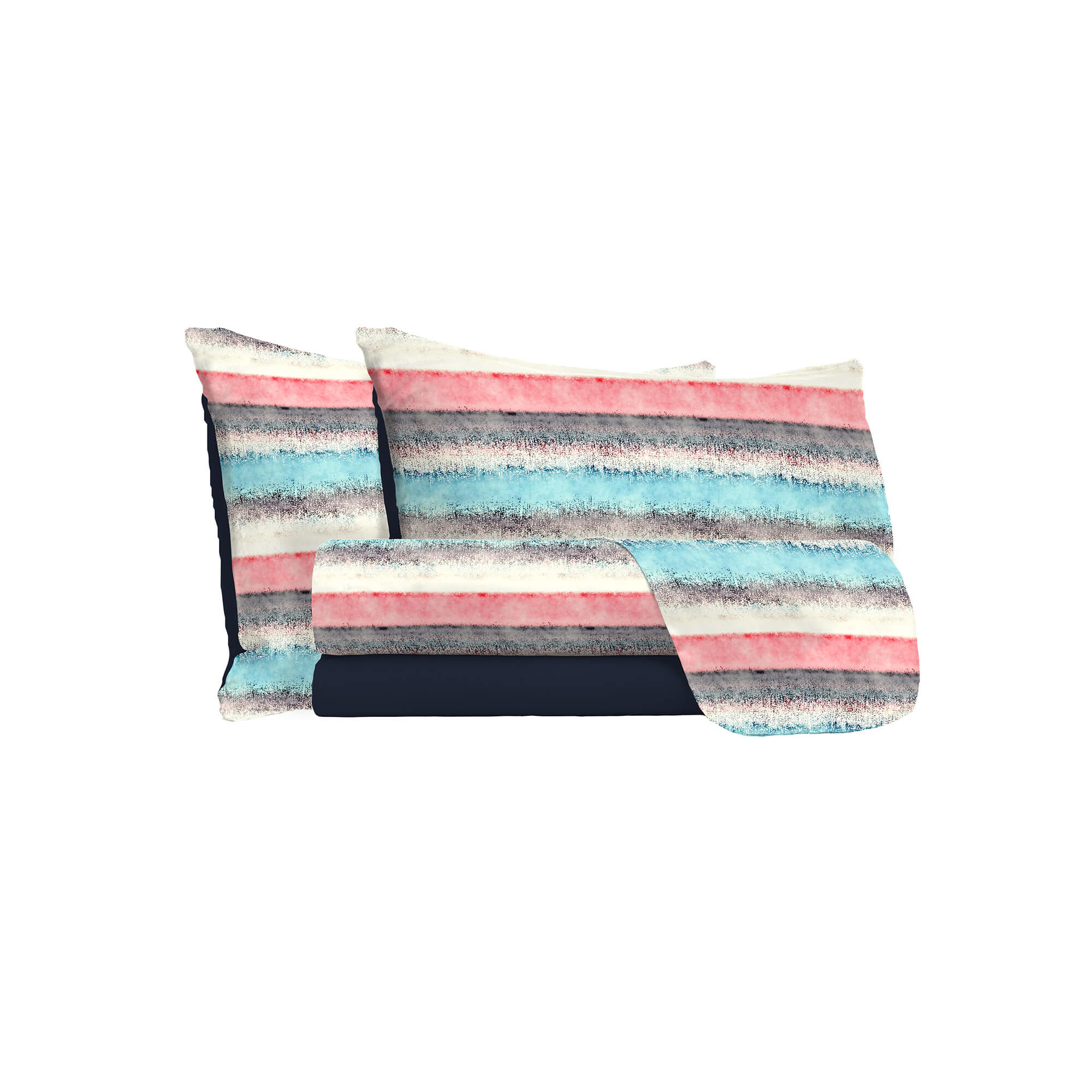 Set Lenzuola Singolo con Stampa Sopra Sotto e Federe Sarah