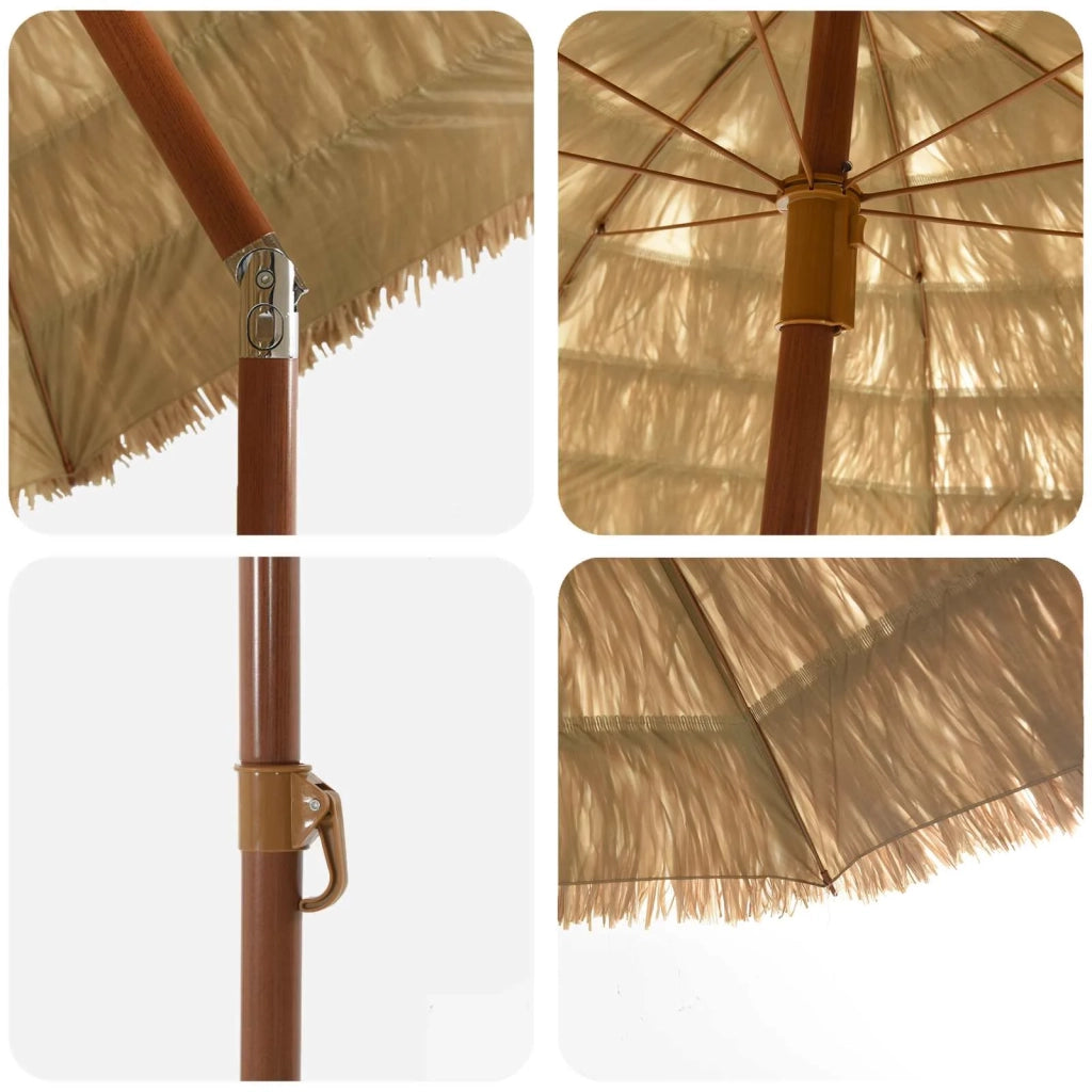Ombrello da giardino Naturale 205 x 205 x 210 cm 42006674