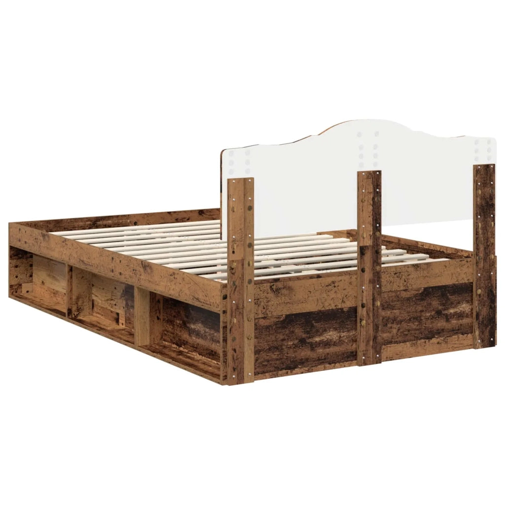 Struttura del letto Legno vecchio 135 x 190 cm Pino massello