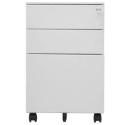 Schedario Mobile Grigio Chiaro 39x45x60 cm in Acciaio 335979