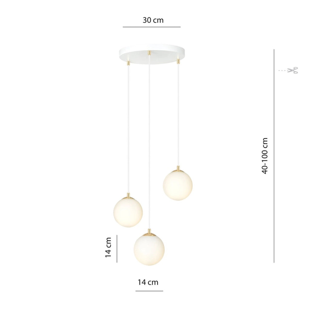 Lampada a sospensione Royal in acciaio e vetro