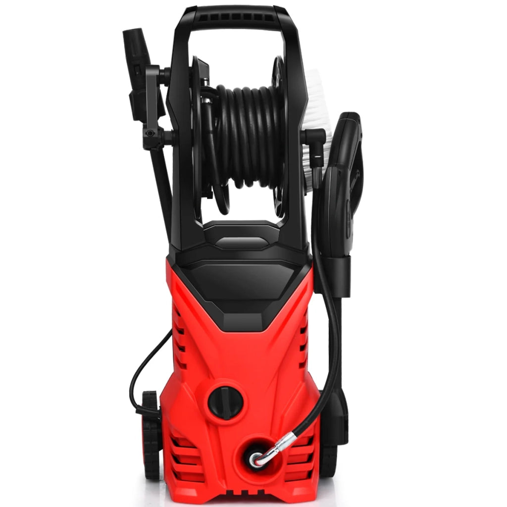 Idropulitrice ad alta pressione 1500 Watt 27 x 27 x 68 cm potente silenziosa per uso esterno in PP rosso 20_0012902