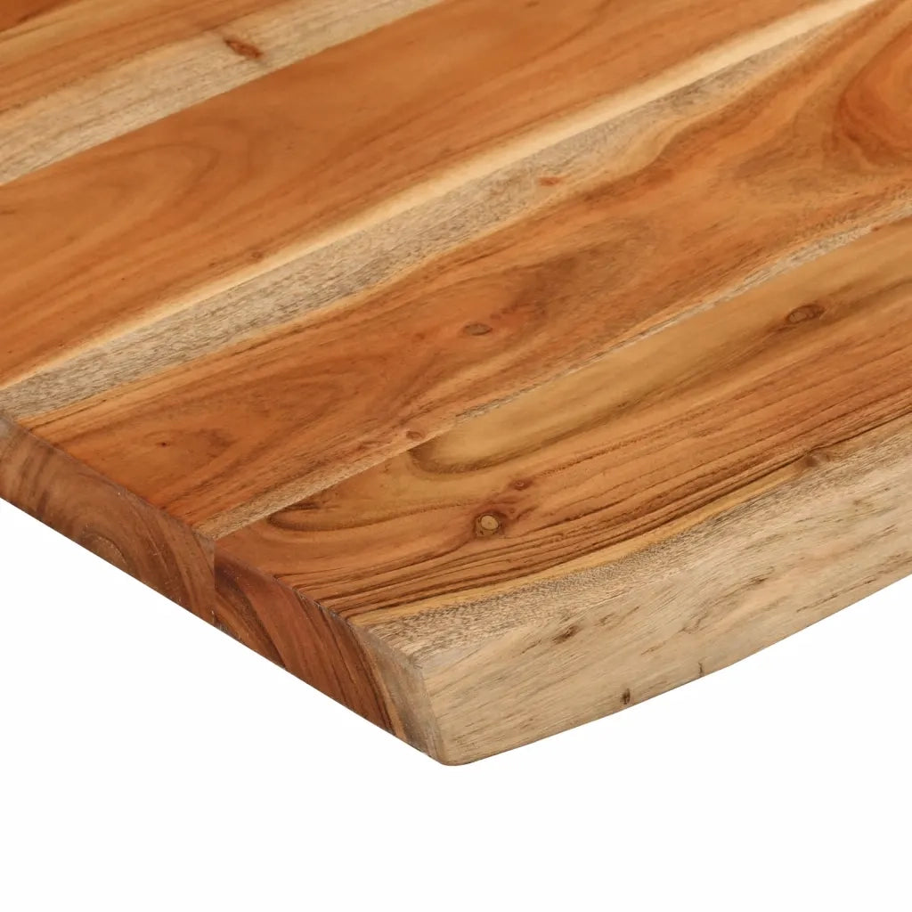 vidaXL Piano Bagno 80x60x2,5 cm Rettangolare Legno Massello di Acacia