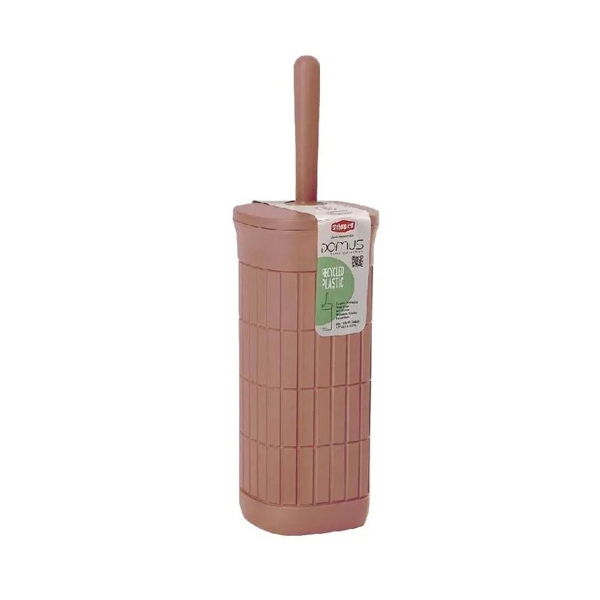 Portascopino WC in Plastica Domus Mocha Mousse 11,5 x 11,5 x 40 cm
