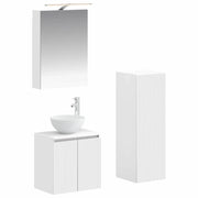 Set di mobili per il bagno 4 pcs Bianco 3407407