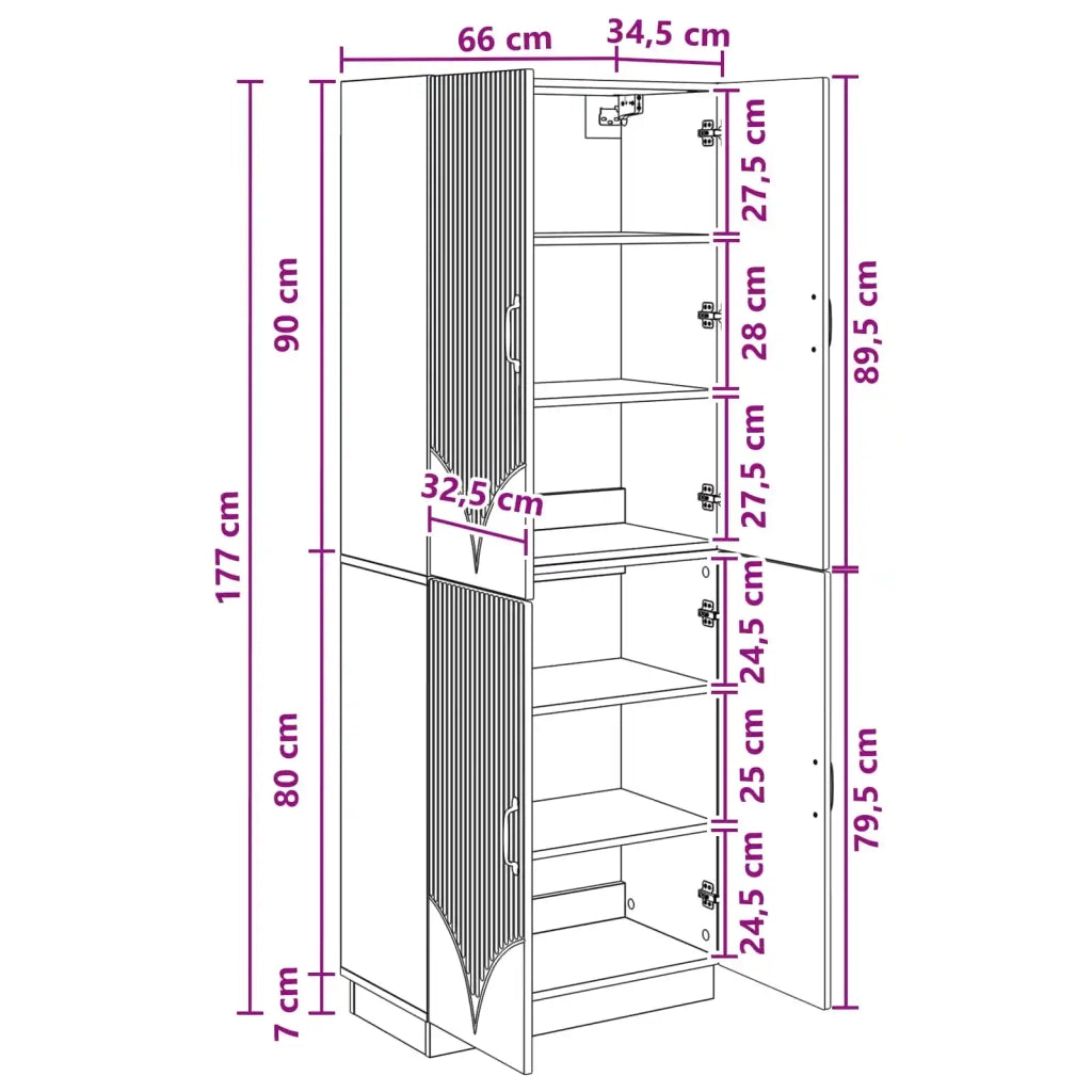 Set di armadi 2 pcs Rovere Sonoma Legno ingegnerizzato 3416783