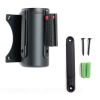 Tendinastro da Parete 3 m con Clip di Chiusura Nastro Grigio