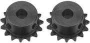 Tendente a 25 denti, foro 8 mm, spigatura 1/4 pollice, acciaio carbonio C45, catena 25 - 2 pezzi con viti - adatto per ISO 04C