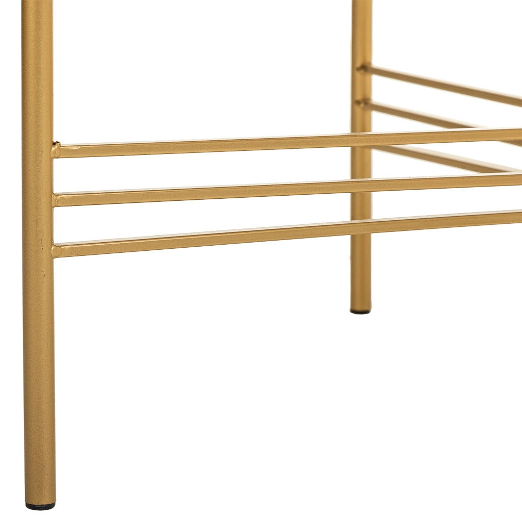 Tavolino in legno bianco e metallo 80x80x36h