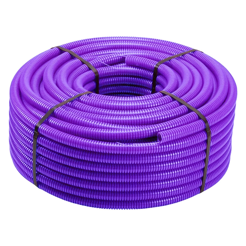 Tubo Corrugato Pieghevole Senza Tirafilo 100 Viola Ø 20 mt