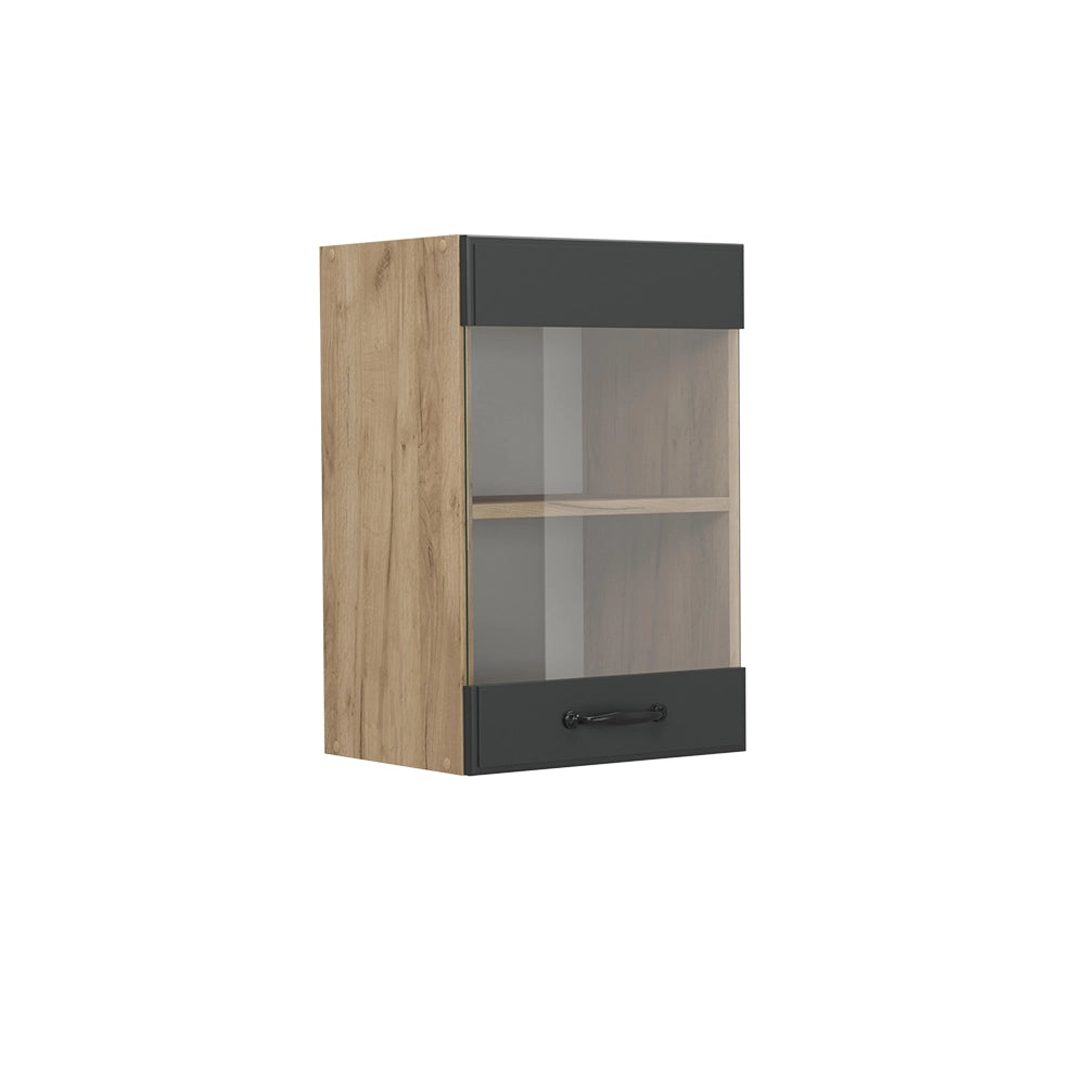 Vicco Mobile da cucina in vetro Antracite casa di campagna 40 cm