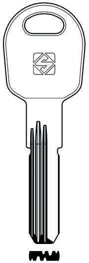 Silca CHIAVE PUNZONATA OTTONE TLC1R (G. VAG 0) TILANCO 5.00 pz