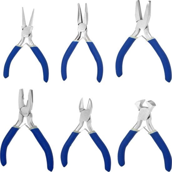 Set di Tang Mini a 6 pezzi - Filo - Estremità - Catena - Rondi - Tang a piatto
