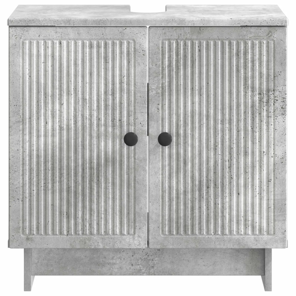 Armadio per Lavabo da Bagno EDE Grigio Cemento 895908