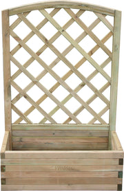 Fioriera da Giardino con Griglia 80x40x152 cm in Legno di Conifera Taini Mandarin