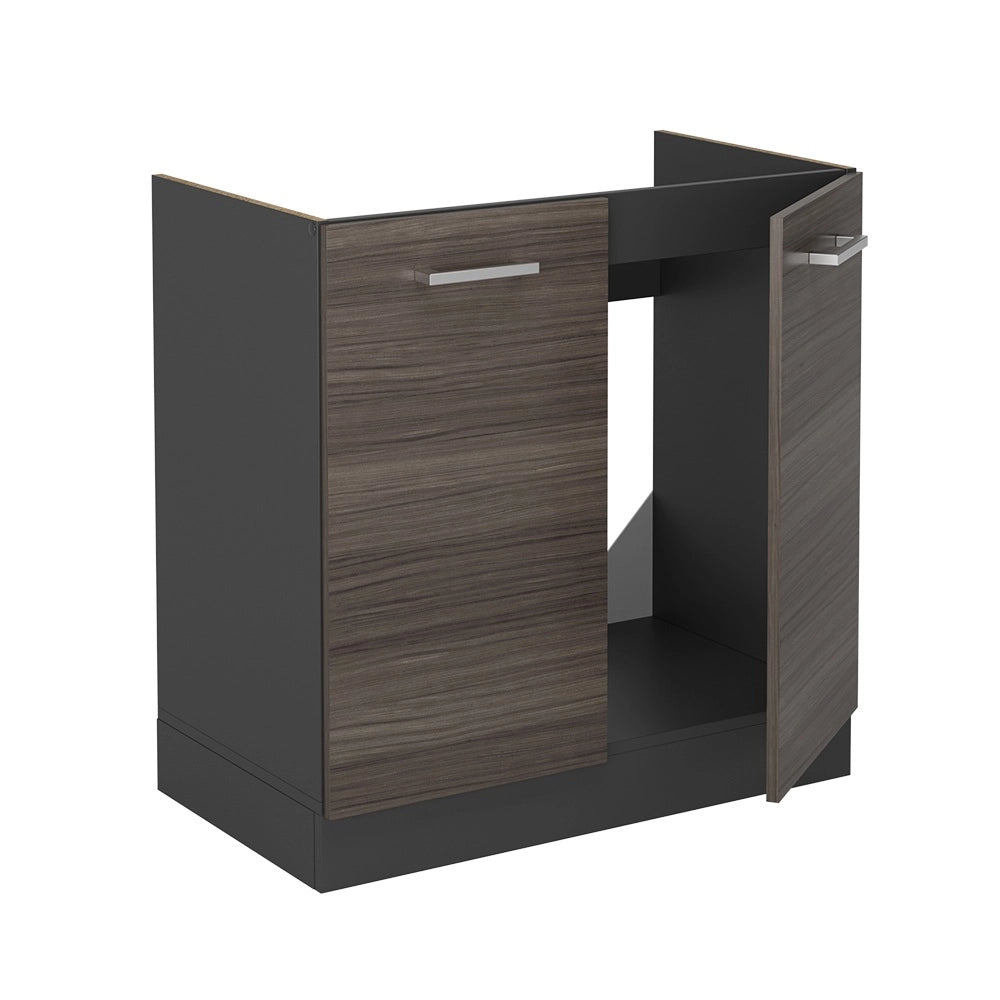 Vicco Mobile lavello cucina Grigio nobile 80 cm , PL Rovere