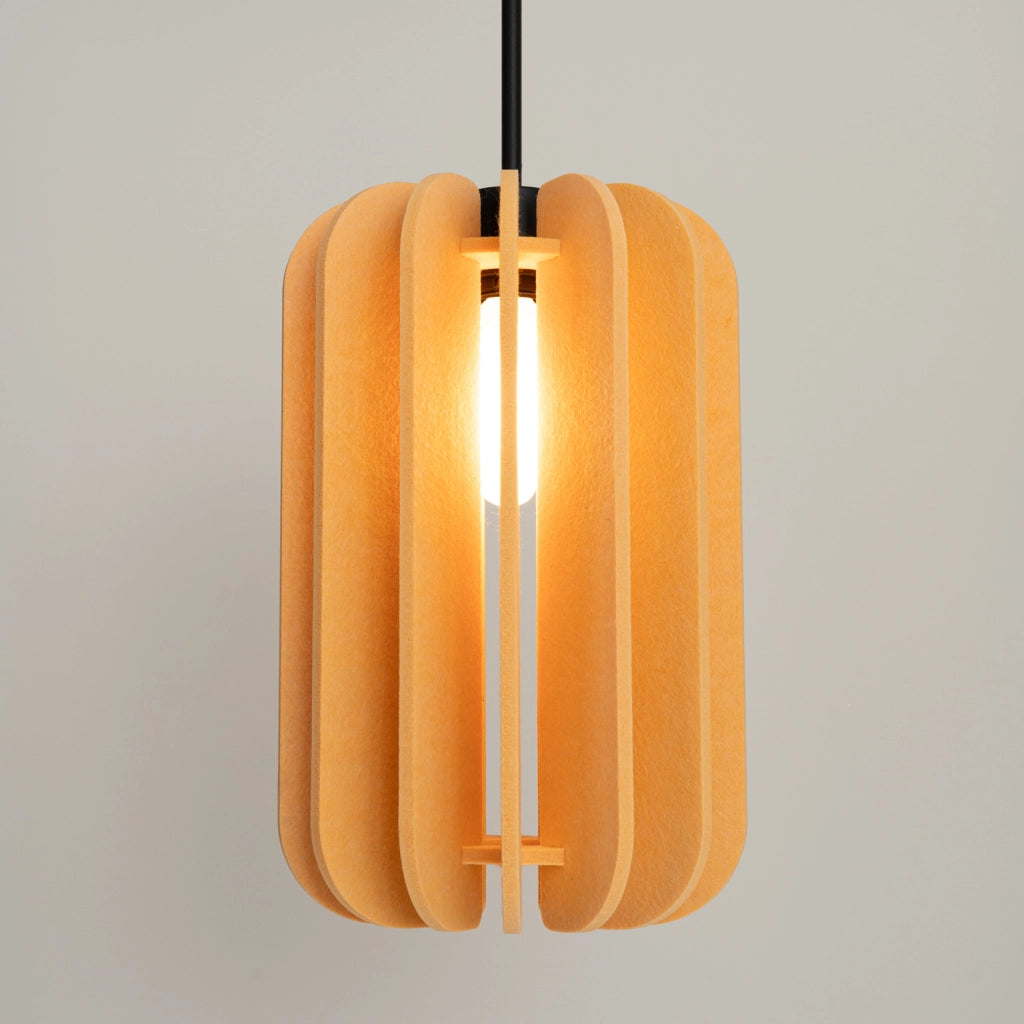 Lampada a sospensione MULA 27cm Paralume in feltro Struttura nera Design moderno