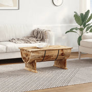 Tavolino da Salotto in Legno Massello di Mango 88x50x40 cm 243977