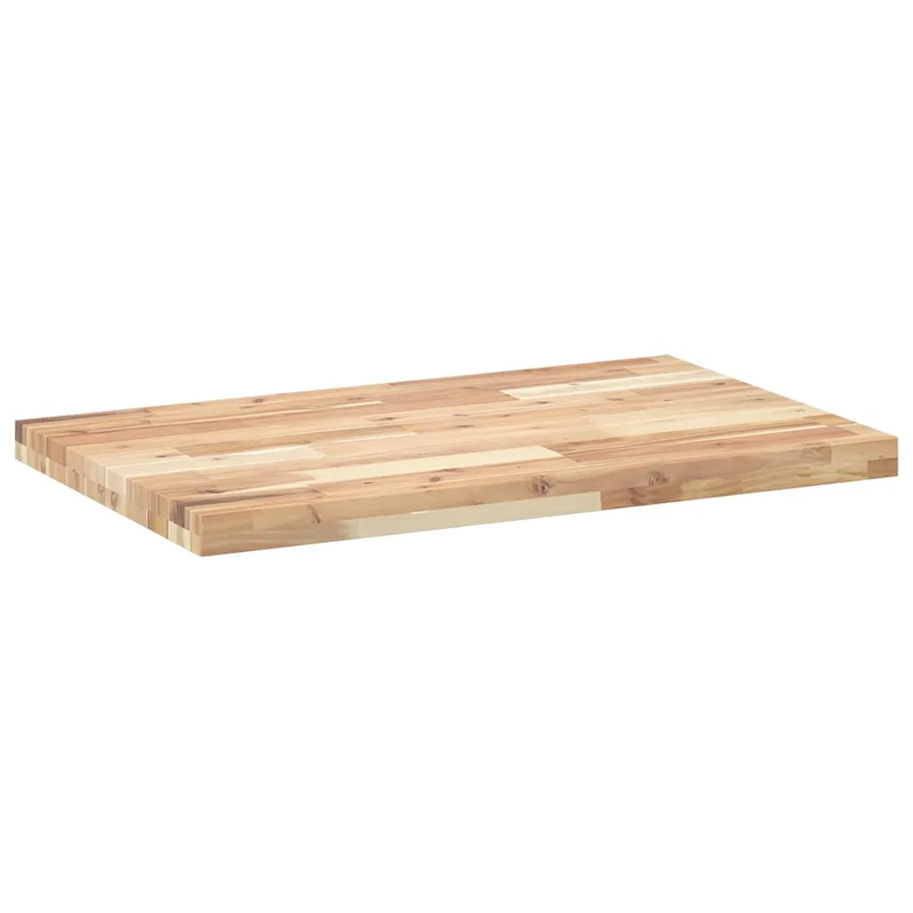 Piano Scrivania Non Trattato 160x50x4cm Legno Massello Acacia 3279738