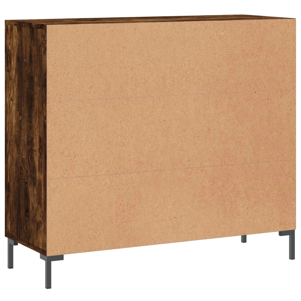 Buffet credenza cassettiera armadio mobile contenitore organizer per cucina soggiorno salotto 90 x 34 x 80 cm legno ingegnerizzato marrone 02_0031127