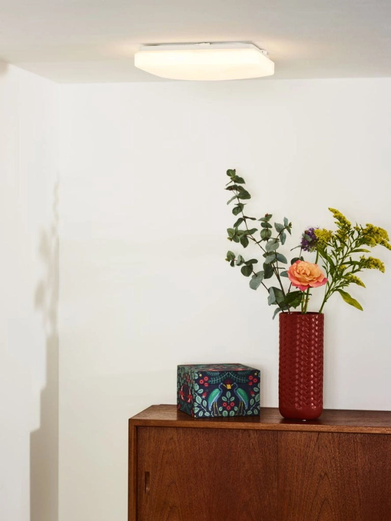 Lucide OTIS quadrata plafoniera LED 22W 3000K bianca 28cm