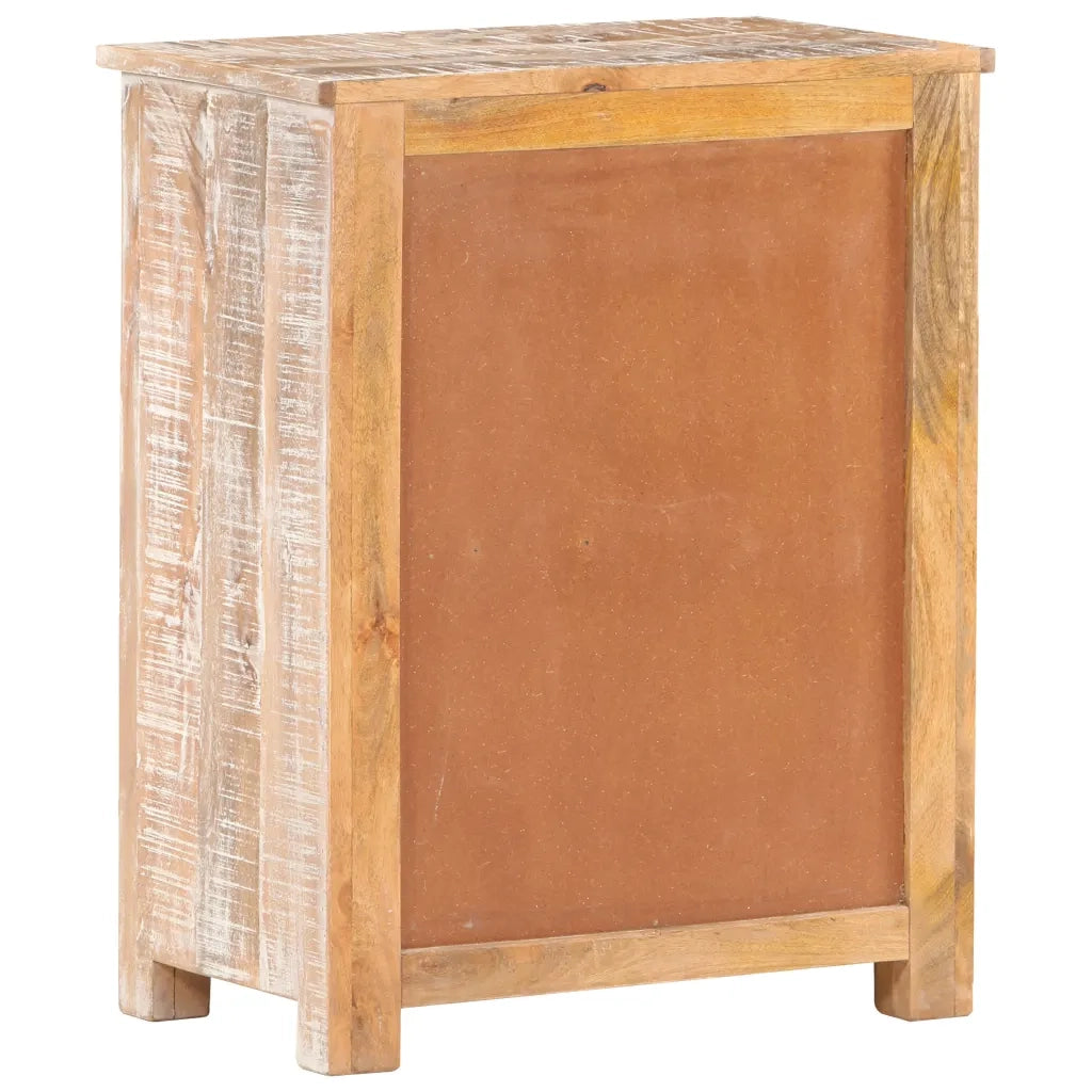 Credenza 61x35x76 cm in Legno Grezzo di Acacia