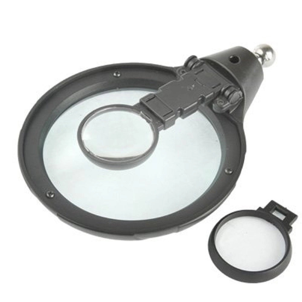 Trade Shop - Lente Ingrandimento Saldatura Riparazione 5 Led Ausiliaria Molletta Mg16129-c -