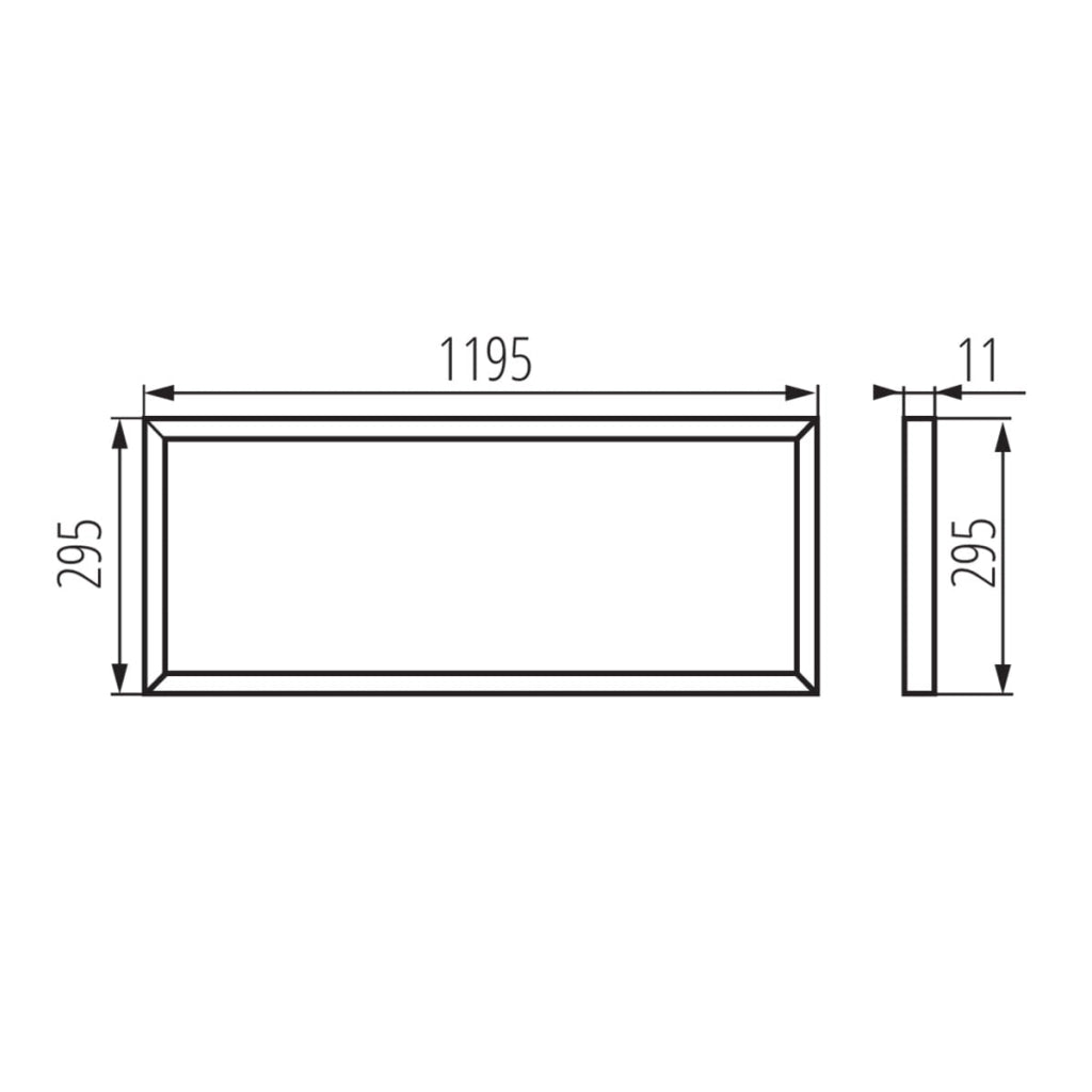 Plafoniera LED Kanlux BRAVO 40W 4000K 119,5x29 bianca