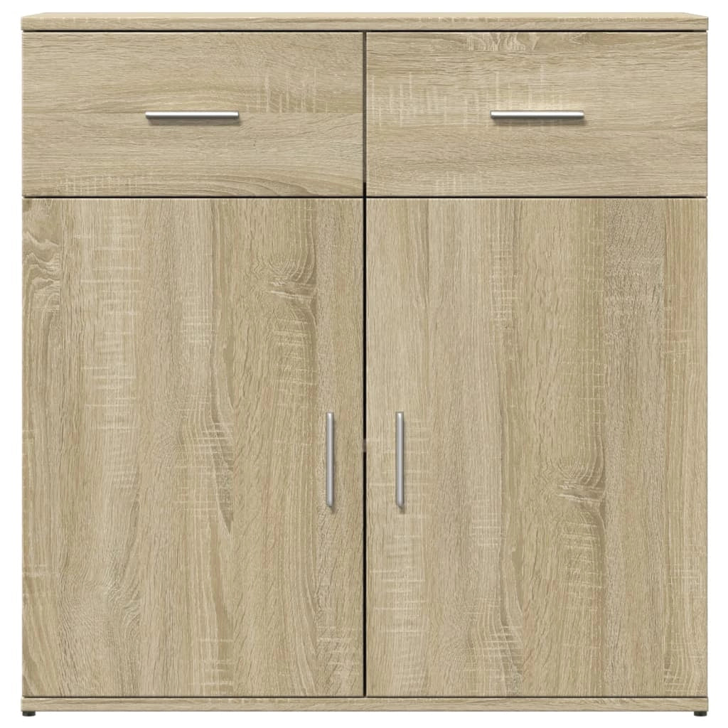 Buffet credenza cassettiera armadio mobile contenitore organizer cucina soggiorno salotti set da 2 Sonoma 79 x 38 x 80 cm legno ingegnerizzato marrone 02_0036825