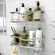 Scaffalatura per spezie, mensola angolare per cucina bagno 13,97 x 13 x 32 cm