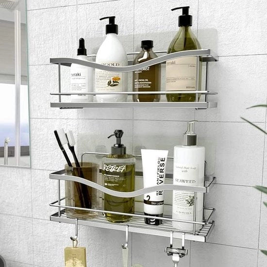 Scaffalatura per spezie, mensola angolare per cucina bagno 13,97 x 13 x 32 cm