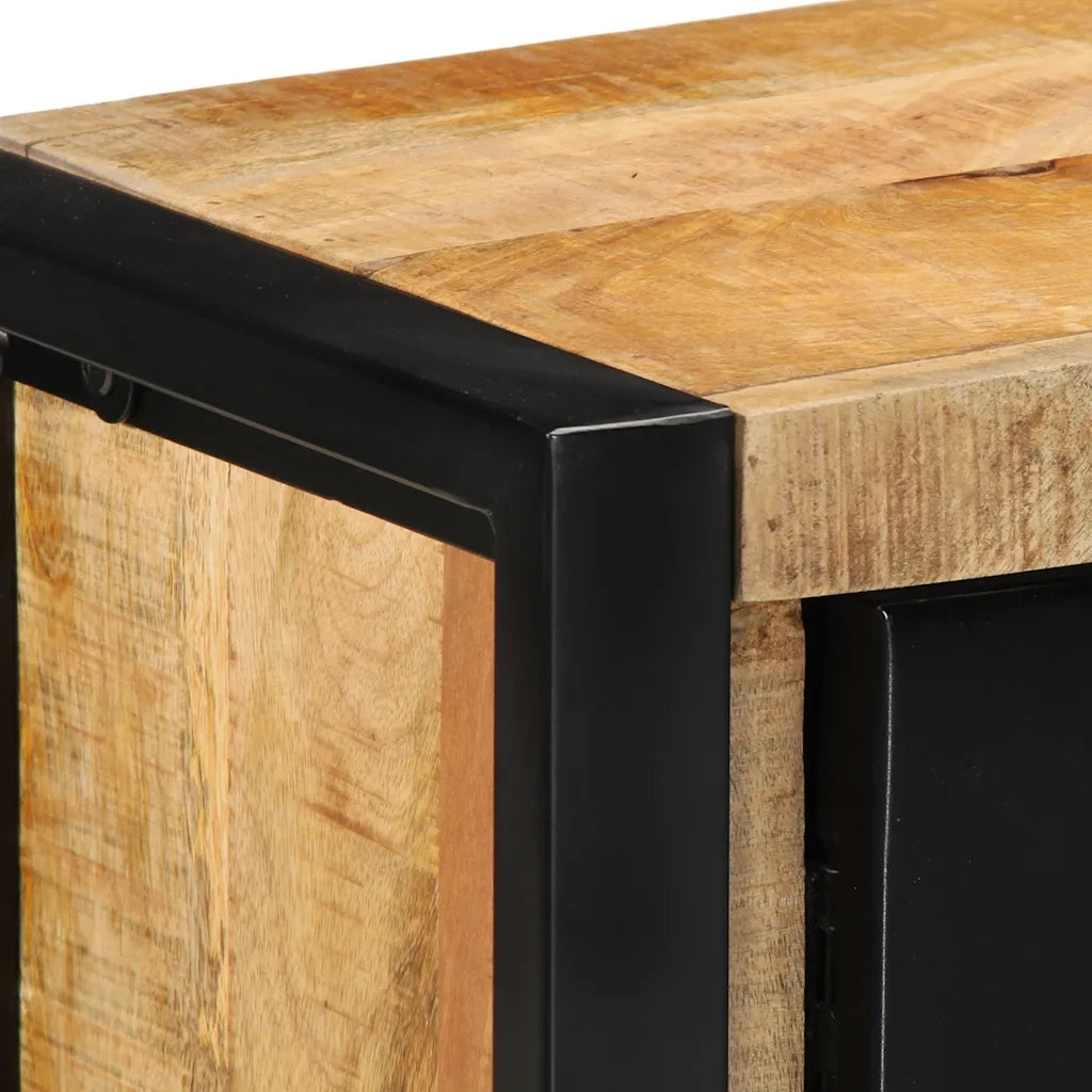 Mobile Porta TV 100x30x40 cm in Legno Massello di Mango Grezzo 4013589