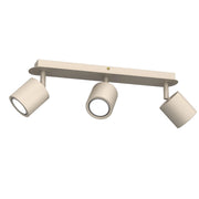 Plafoniera Demia 3 faretti orientabili GU10 beige Luminex