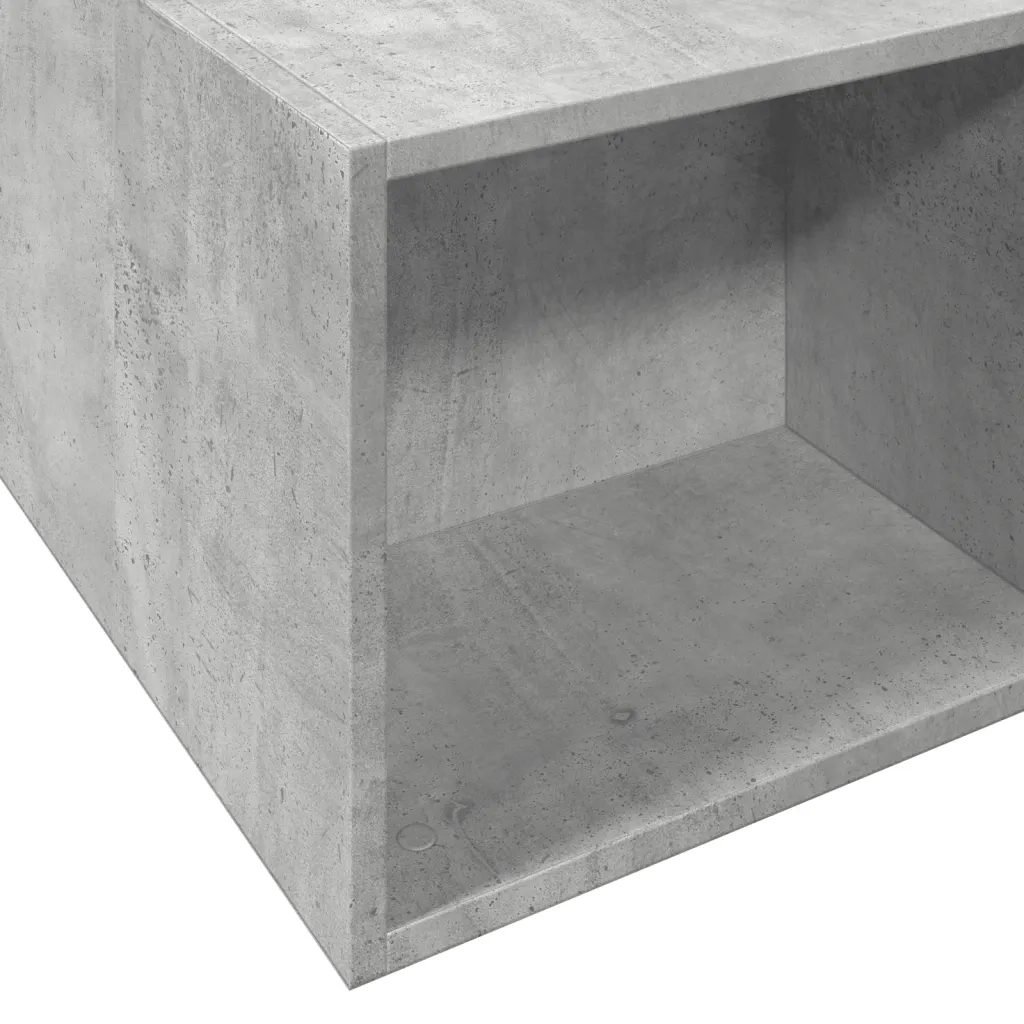 Letto matrimoniale | Letto per adulti | Giroletto Grigio Cemento 160x200 cm in Legno Multistrato