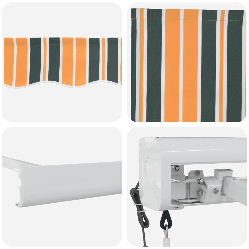 Tenda da Sole Verde e Giallo 300 x 250 x 165 cm 3330172