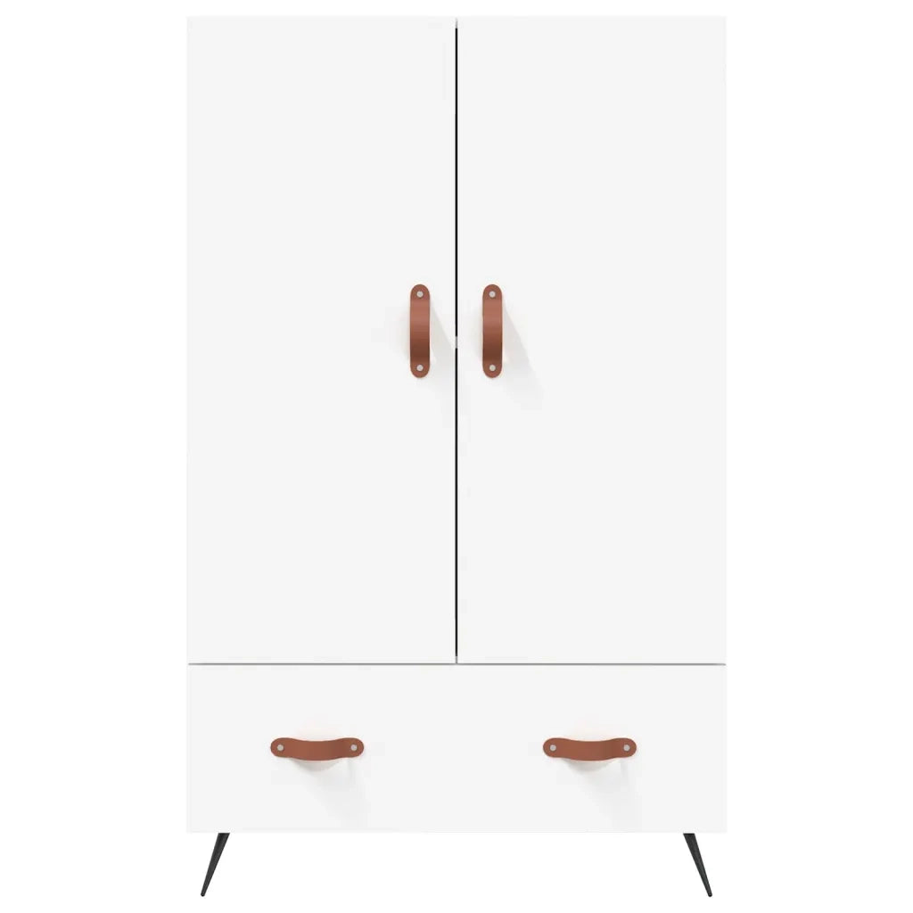 Credenza Bianca 69,5x31x115 cm in Legno Multistrato