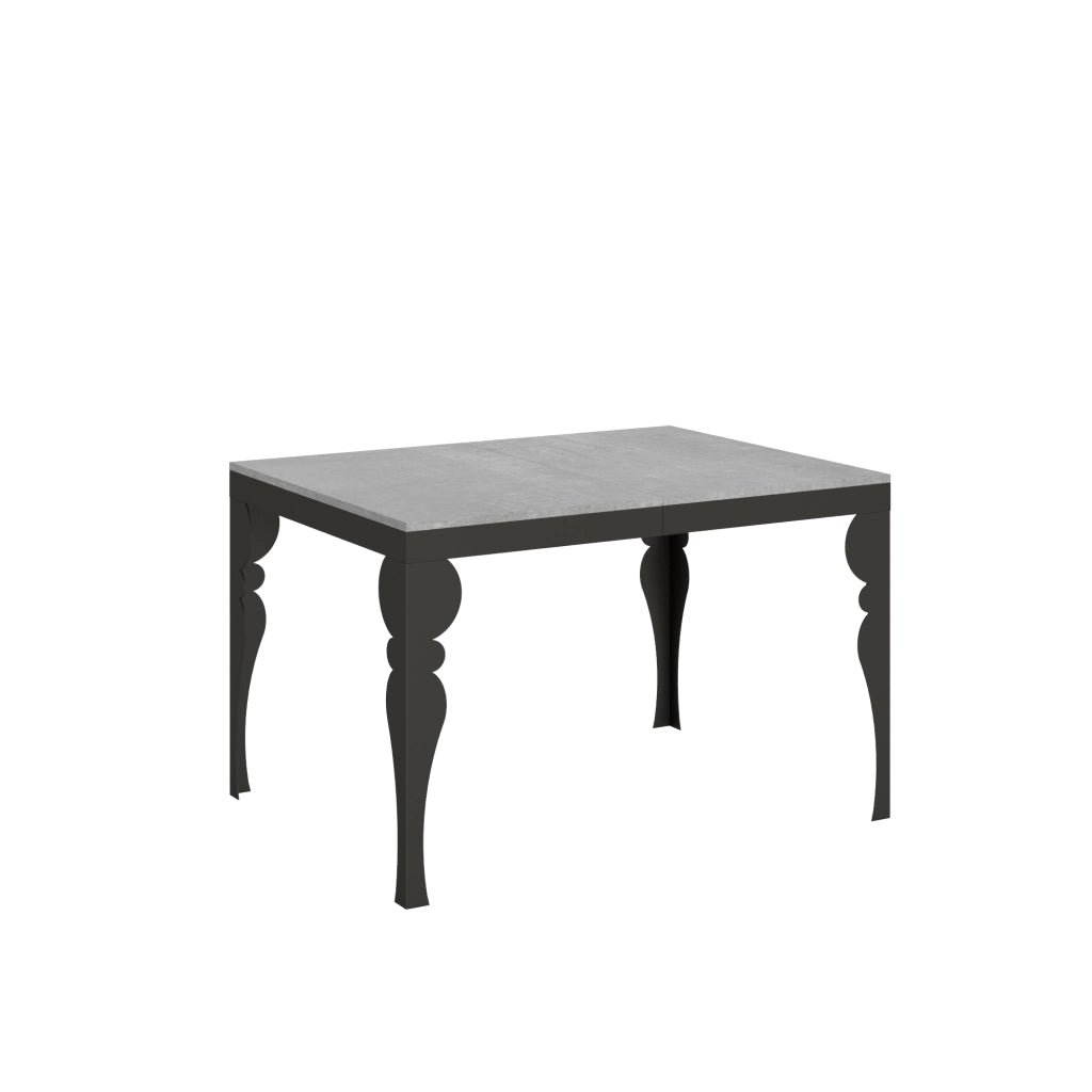 Tavolo allungabile 90x120/224 cm Paxon Evolution Cemento telaio Antracite