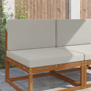 Cuscino per divano da esterno 2 pcs Grigio Poliestere