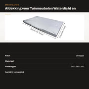 Custodia per Biliardo - Impermeabile - Dimensioni 260 x 170 cm - Duraturo - Resistente alle Sollecitazioni - Protezione contro la Sporcizia - Leggero e Facile da Utilizzare - Cuscinetto per Biliardo