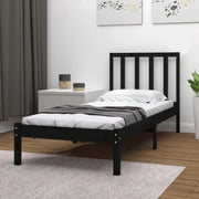 Giroletto in Legno Massello Nero 75x190 cm Small Single 3105100