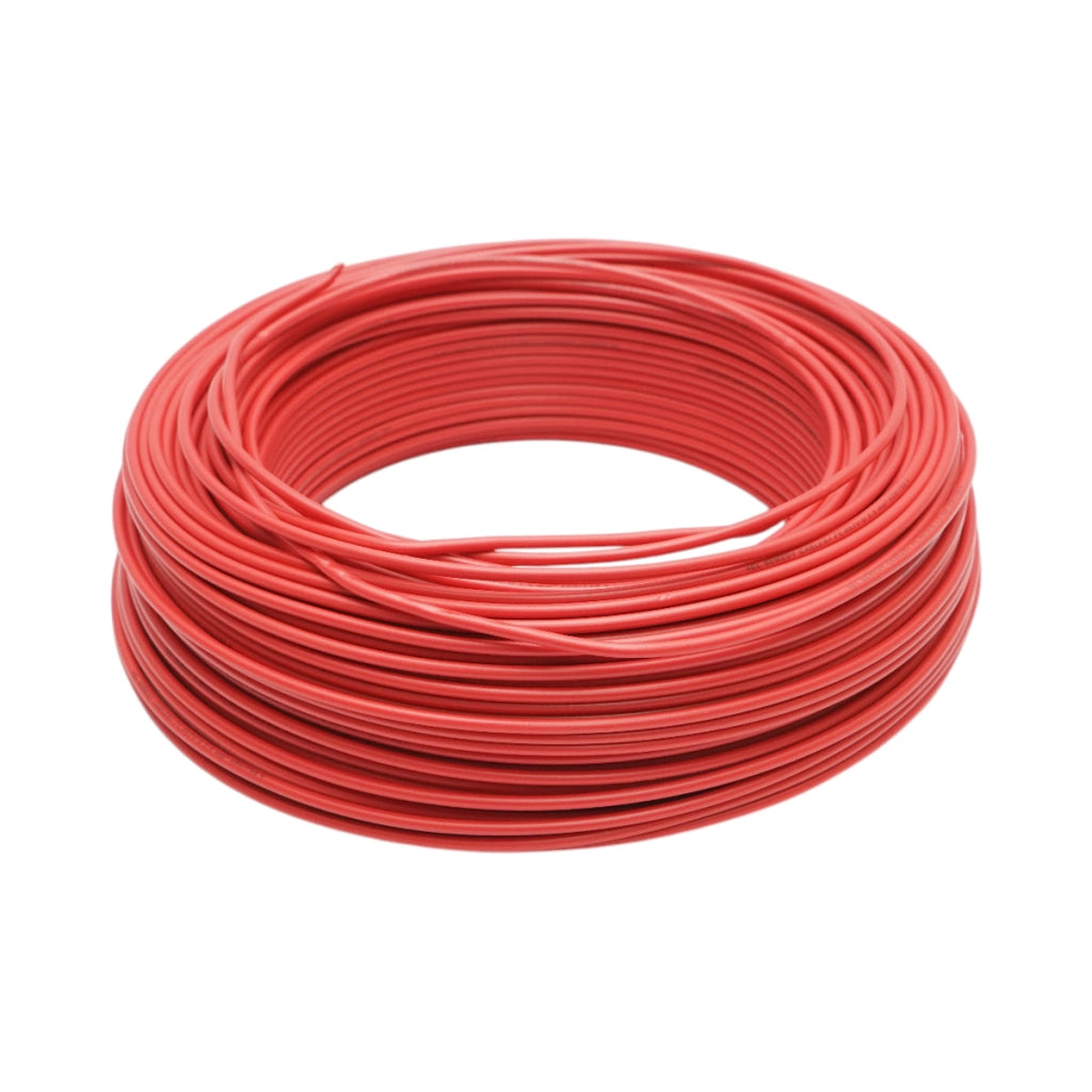 Cavo elettrico in rame 2,5mm rosso FY H07V-U, isolamento in PVC 450/750V 100m/rotolo