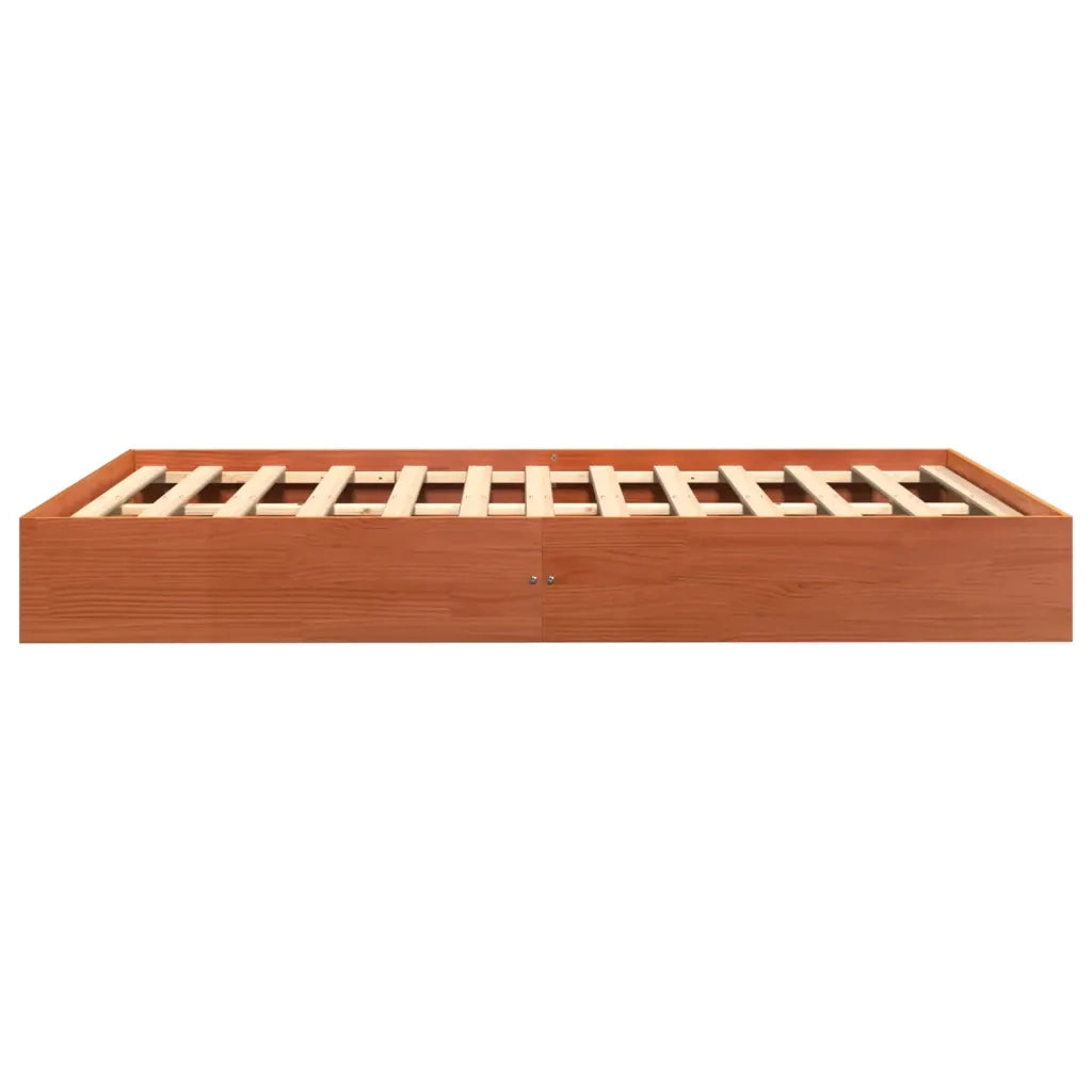 Giroletto senza Materasso Marrone Cera 120x200 cm Legno di Pino